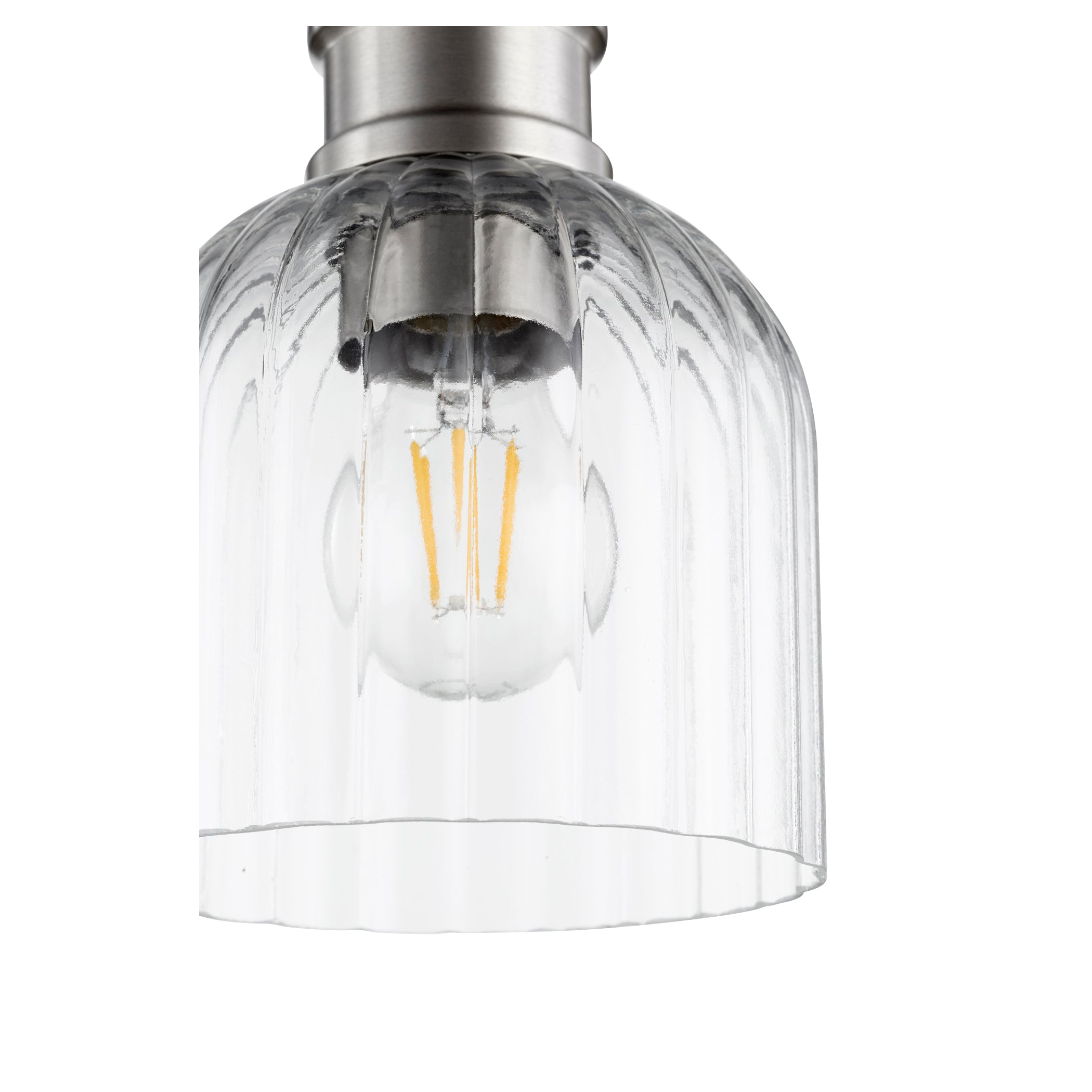Quorum Monarch 310-6965 Pendant - Textured Black W/ Satin Nickel