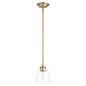 Quorum Rossington 3122-280 Pendant - Aged Brass W/ Clear/seeded