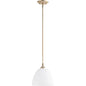 Quorum Enclave 3159-60 Pendant - Aged Silver Leaf