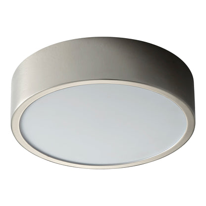 Oxygen Lighting 32-601-27 Ceiling Mount, UL Damp Rated, Polished Nickel - Matte White Acrylic Diffuser
