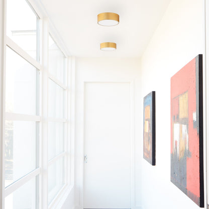 Oxygen Lighting Modern LED Peepers 32-601-35, 40 Ceiling Mount, UL Damp Rated, Aged Brass
