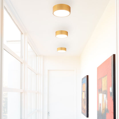 Oxygen Lighting 32-601-27 Ceiling Mount, UL Damp Rated, Aged Brass