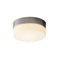 Oxygen Lighting 32-630-27 Ceiling Mount, UL Damp Rated, Satin Nickel - White Opal Glass Diffuser