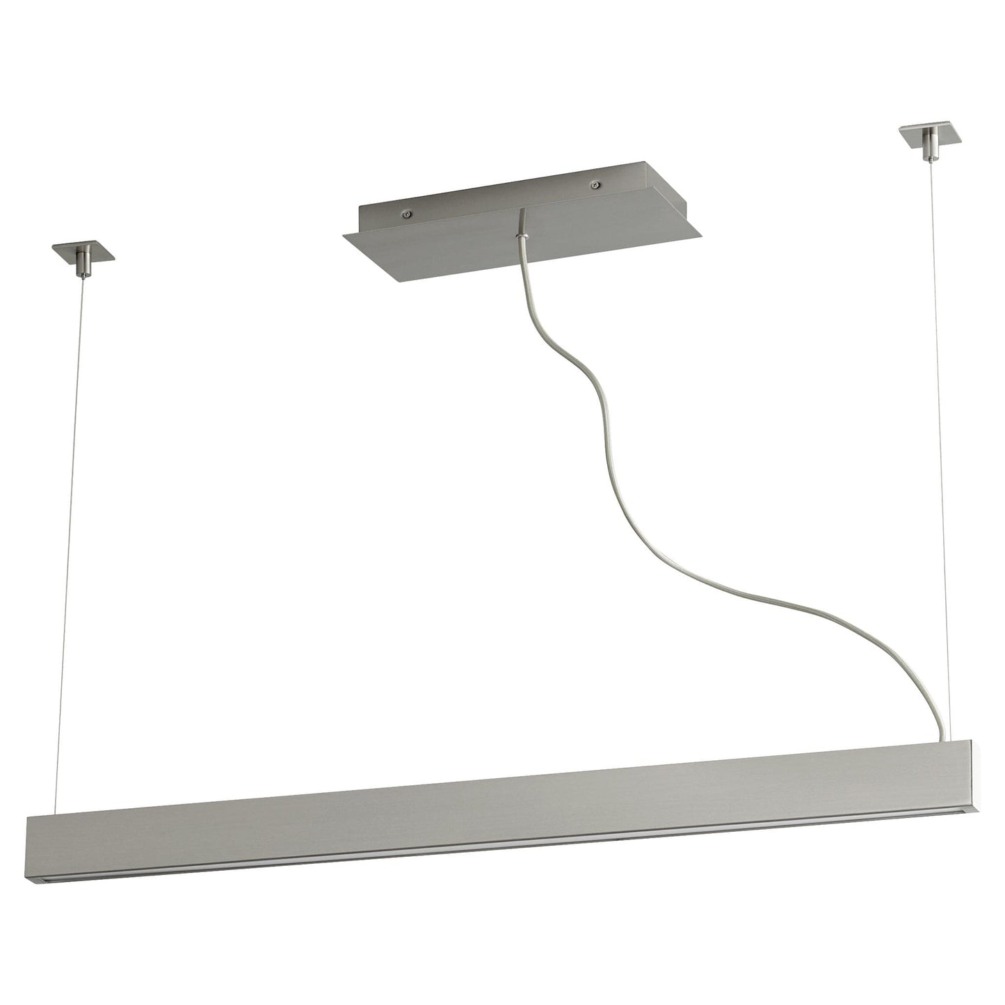 Oxygen Lighting 32-632-40 Pendant Light Fixture, UL Damp Rated, Satin Nickel
