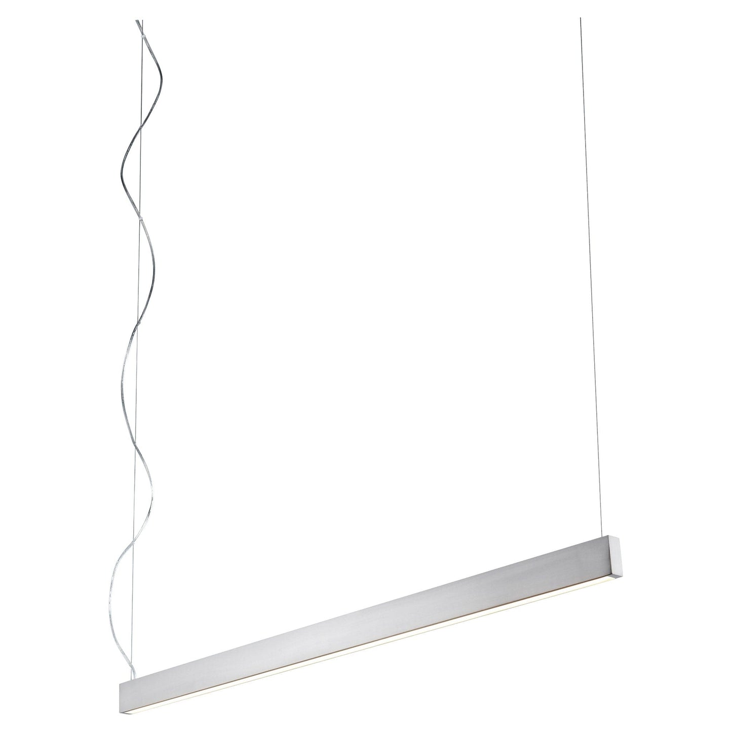 Oxygen Lighting 32-633-40 Pendant Light Fixture, UL Damp Rated, Satin Nickel - Matte White Acrylic Diffuser
