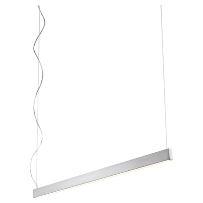Oxygen Lighting 32-633-40 Pendant Light Fixture, UL Damp Rated, Satin Nickel - Matte White Acrylic Diffuser