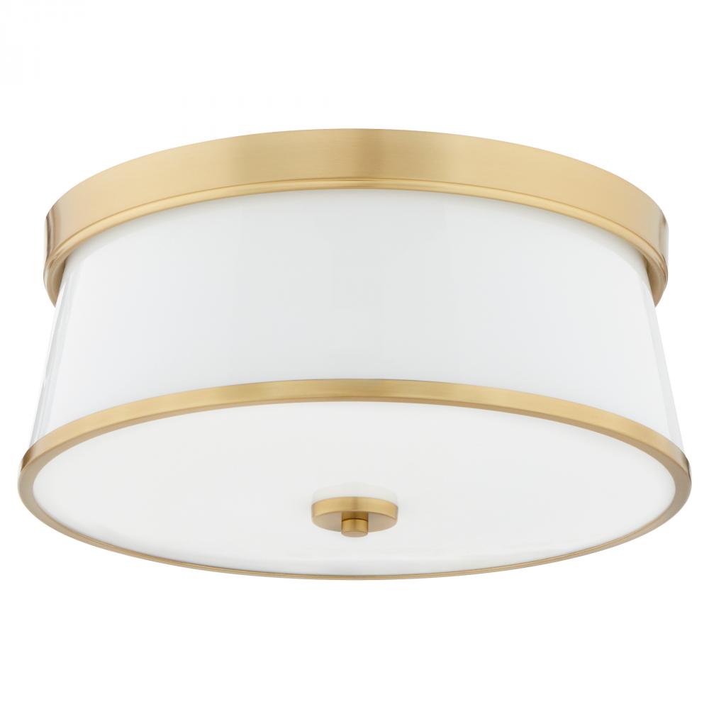 Quorum International WALLINGER 3203-16-80 Flush Mount - Aged Brass