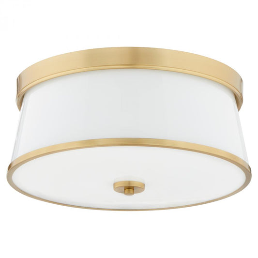 Quorum International WALLINGER 3203-16-80 Flush Mount - Aged Brass