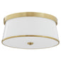 Quorum International WALLINGER 3203-20-80 Flush Mount - Aged Brass