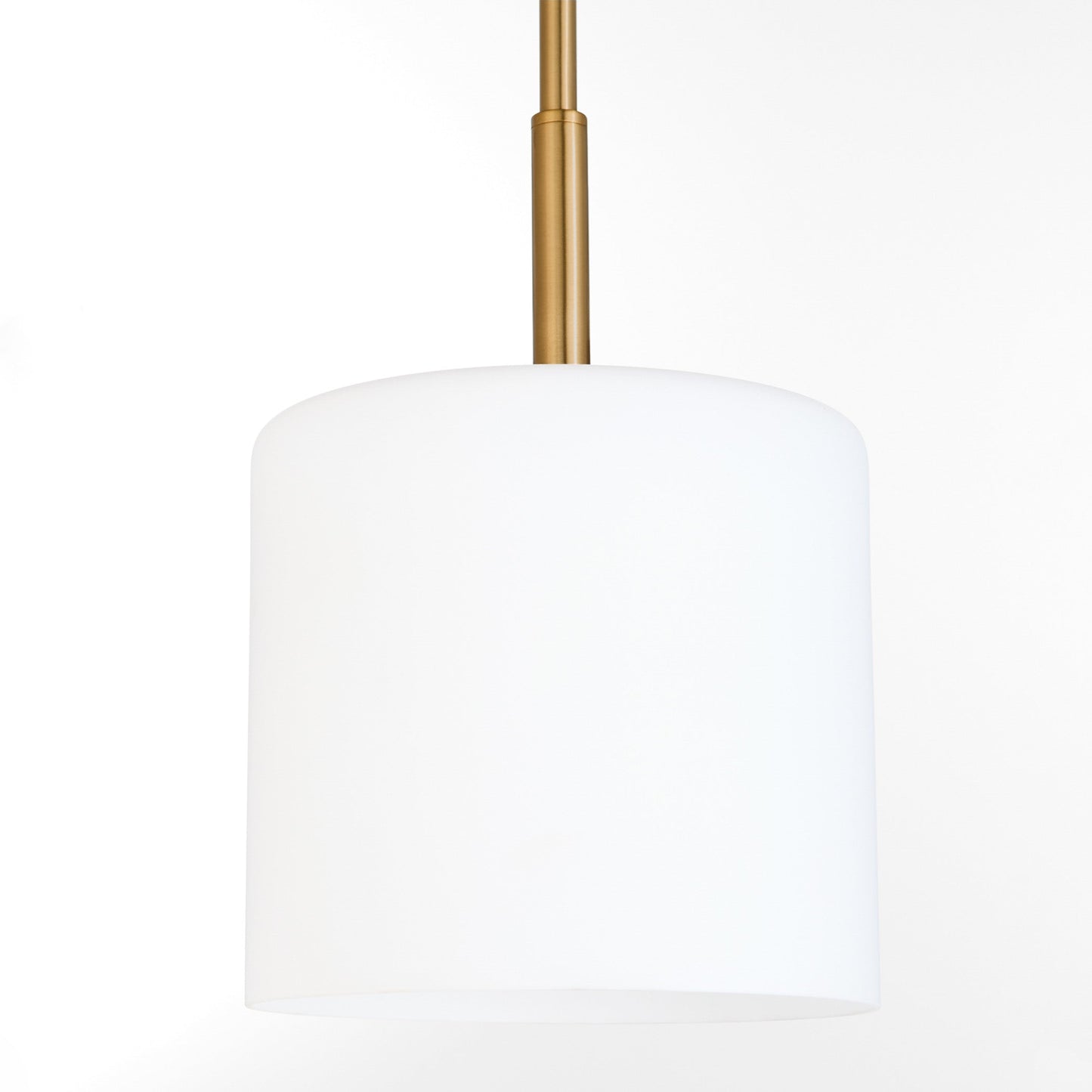 Quorum 3307-47 Pendant Light Fixture, UL Damp Rated, Brushed Brass