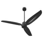 Quorum 34583-59 Patio Fan, UL Damp Rated, Matte Black