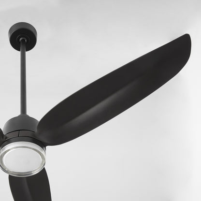 Quorum 34583-59 Patio Fan, UL Damp Rated, Matte Black