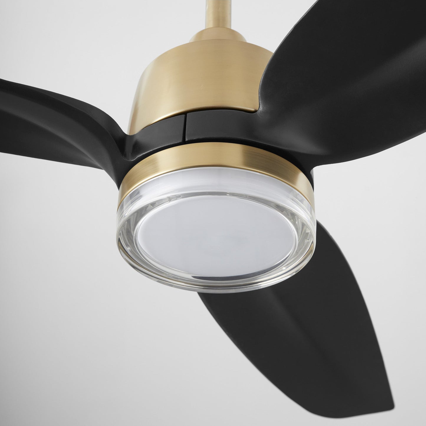 Quorum 34583-80 Patio Fan, UL Damp Rated, Aged Brass