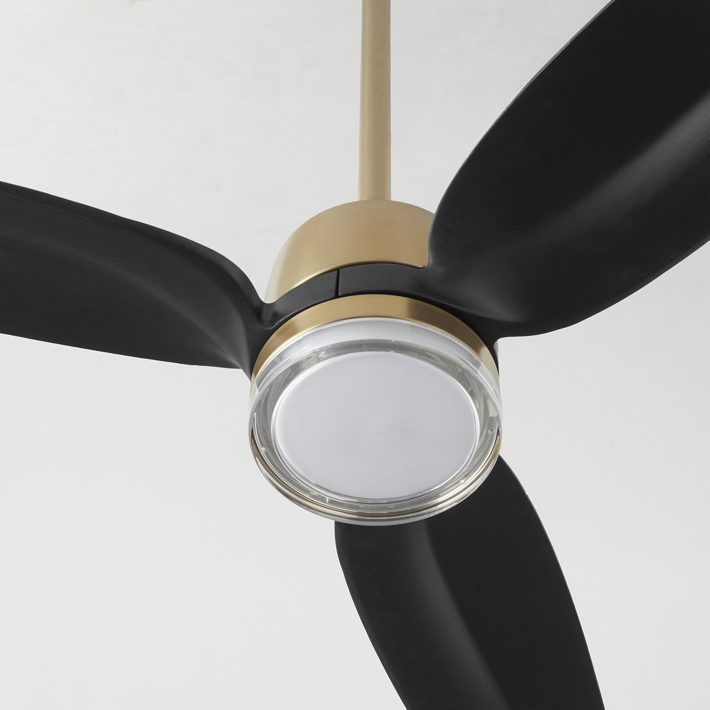 Quorum 34583-80 Patio Fan, UL Damp Rated, Aged Brass