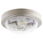 Quorum 3502-11-65 Ceiling Mount - Satin Nickel W/ Clear/seeded