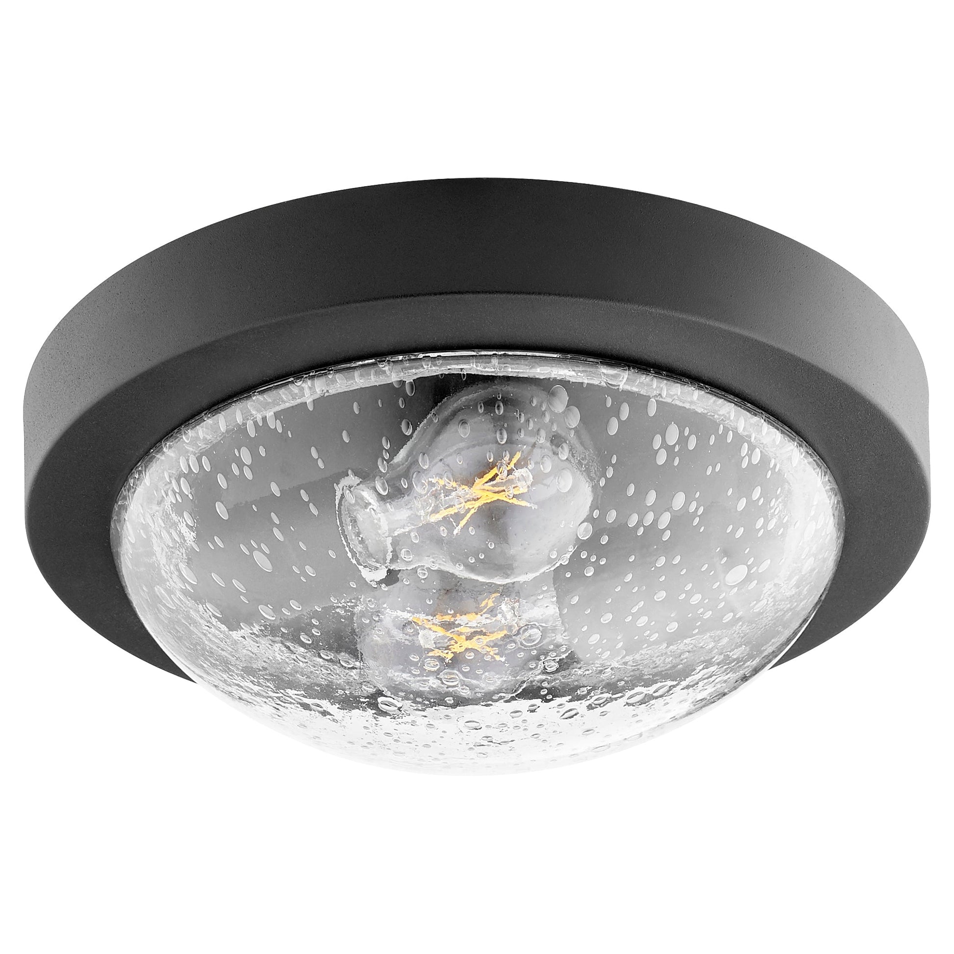 Quorum 3502-11-69 Ceiling Mount - Textured Black W/ Clear/seeded