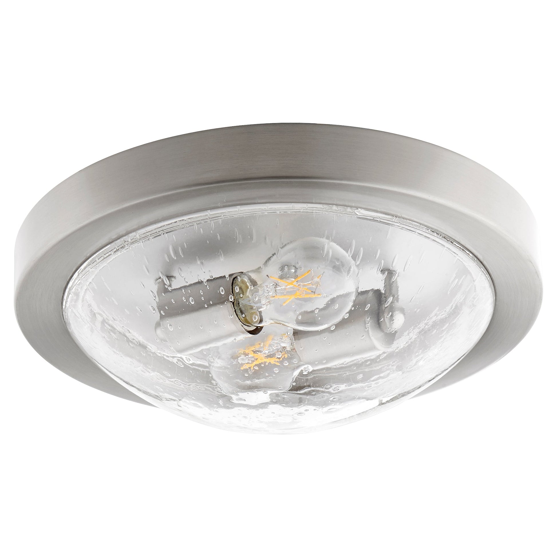 Quorum 3502-13-65 Ceiling Mount - Satin Nickel W/ Clear/seeded