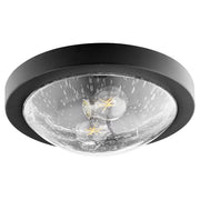 Quorum 3502-13-69 Ceiling Mount - Textured Black W/ Clear/seeded