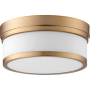 Quorum 6 3509-12-80 Ceiling Mount - Aged Brass