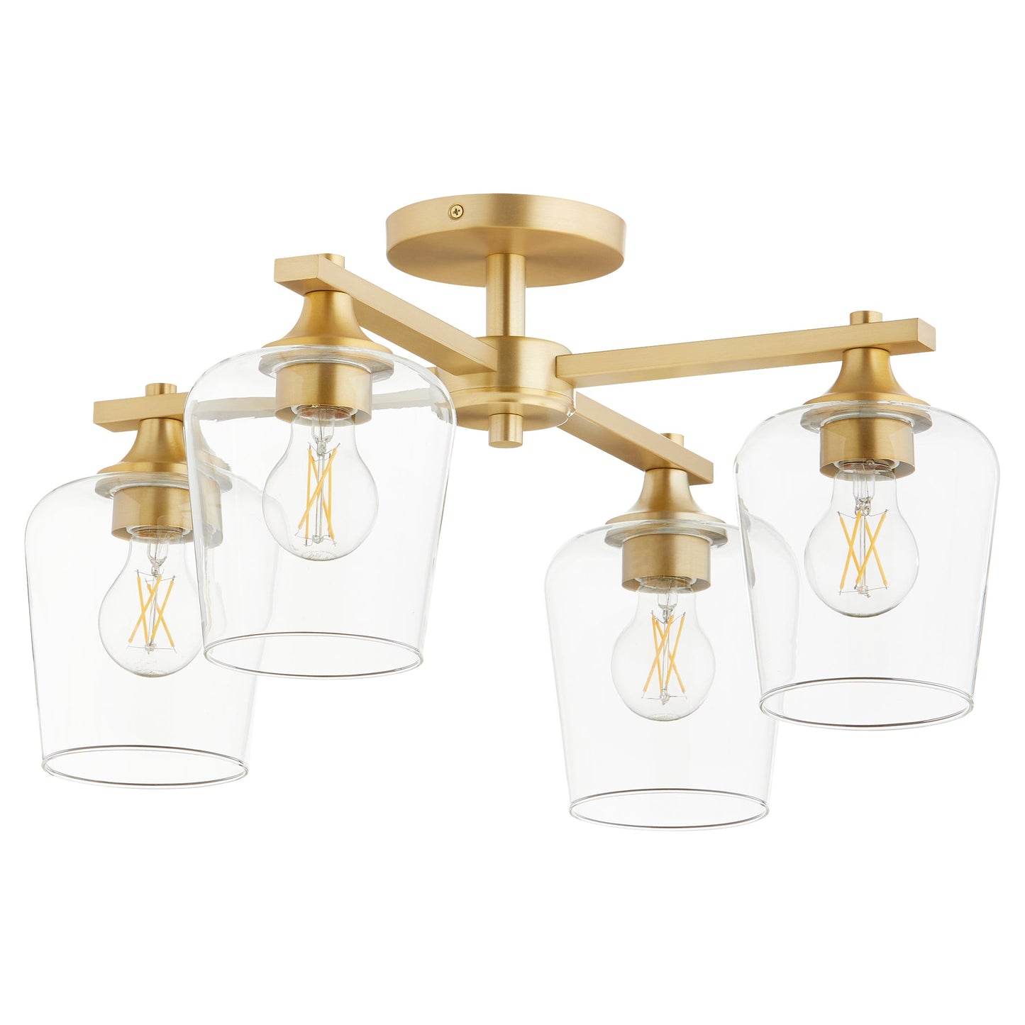 Quorum Veno 358-4-80 Ceiling Mount - Aged Brass