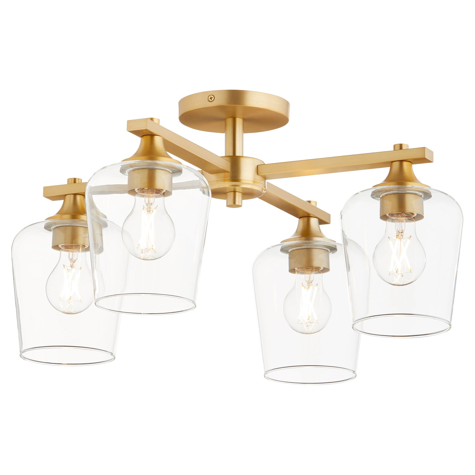 Quorum Veno 358-4-80 Ceiling Mount - Aged Brass