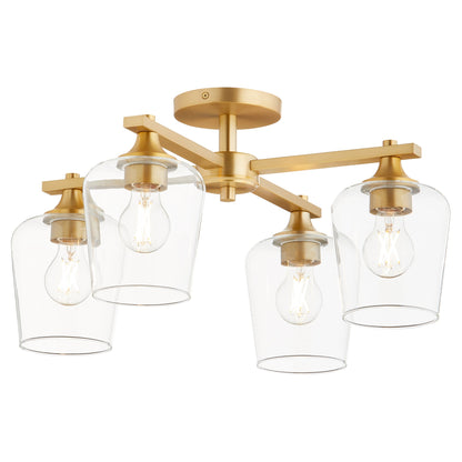 Quorum Veno 358-4-80 Ceiling Mount - Aged Brass