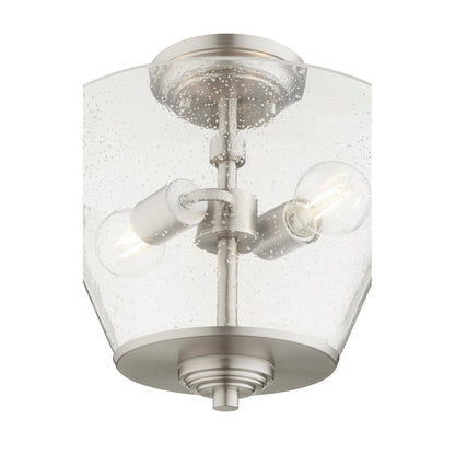 Quorum Dunbar 3609-13-65 Dual Mount - Satin Nickel