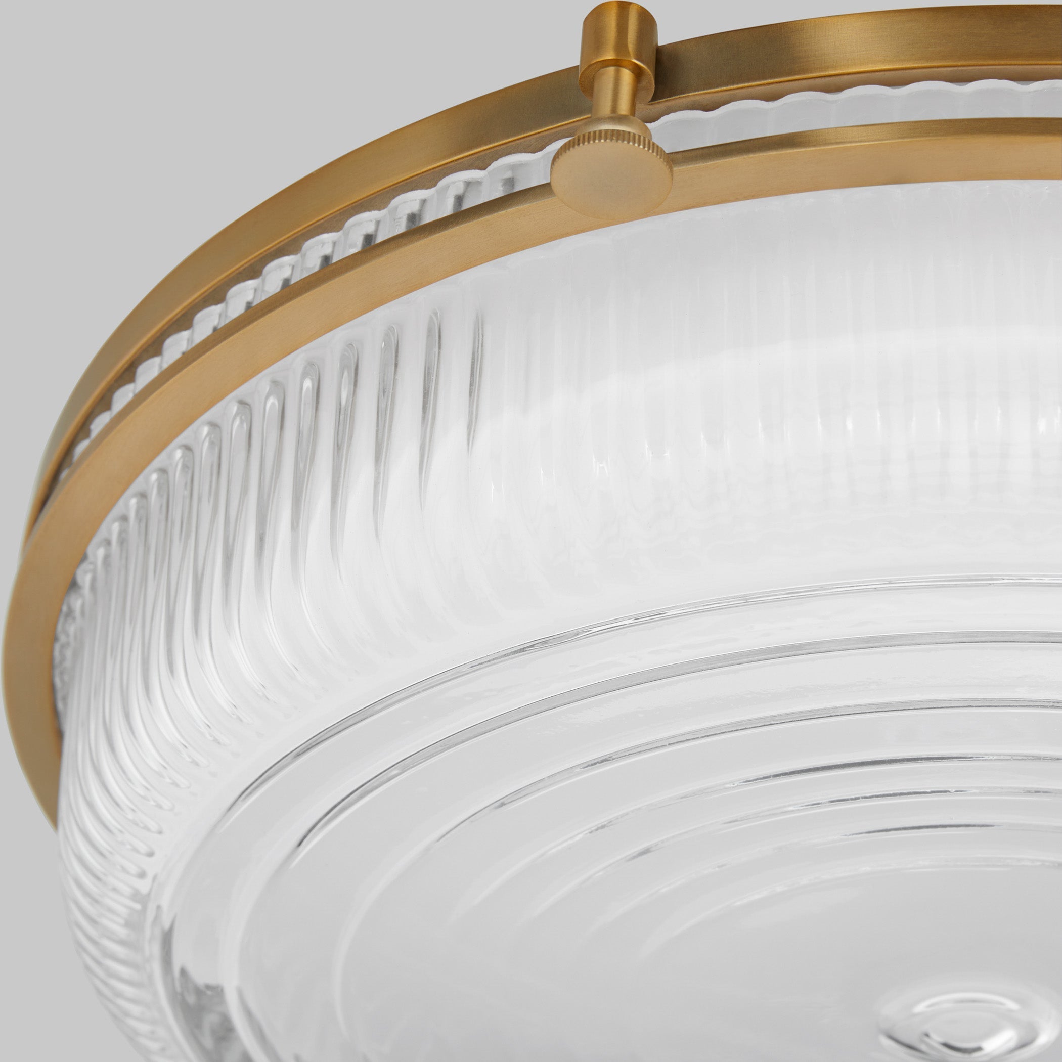 Quorum Emory 368-18-47 Ceiling Mount, UL Damp Rated, Brushed Brass