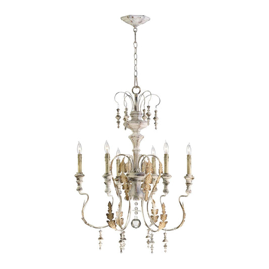 Cyan Design 04170 Motivo Chandelier 6-Light - Persian White