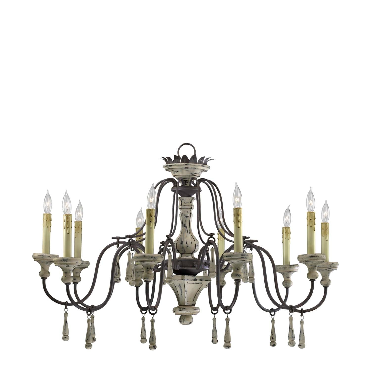 Cyan Design 6513-10-43 Provence Chandelier 10-Light - Carriage House