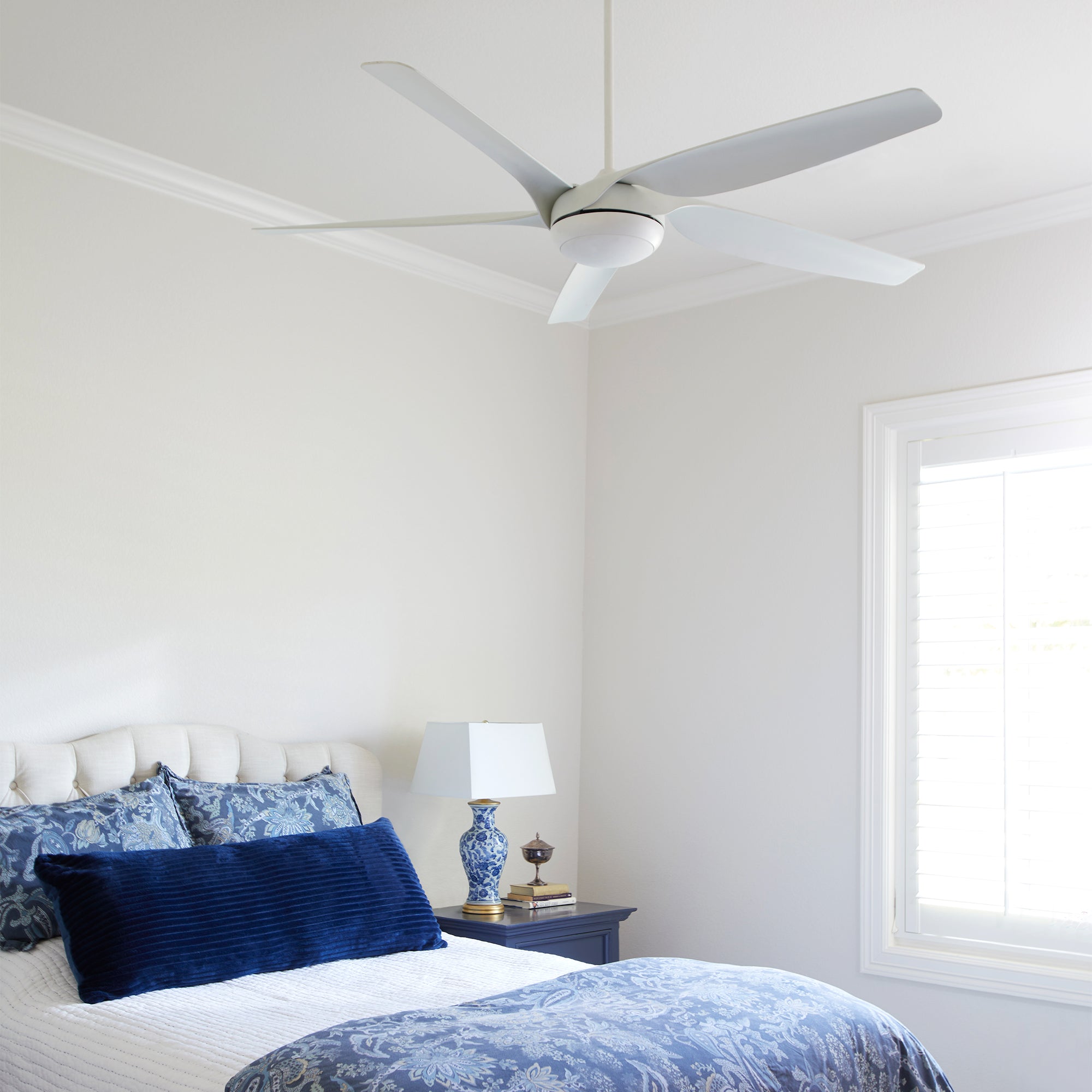Quorum Fury 41655-8 Ceiling Fan - Studio White