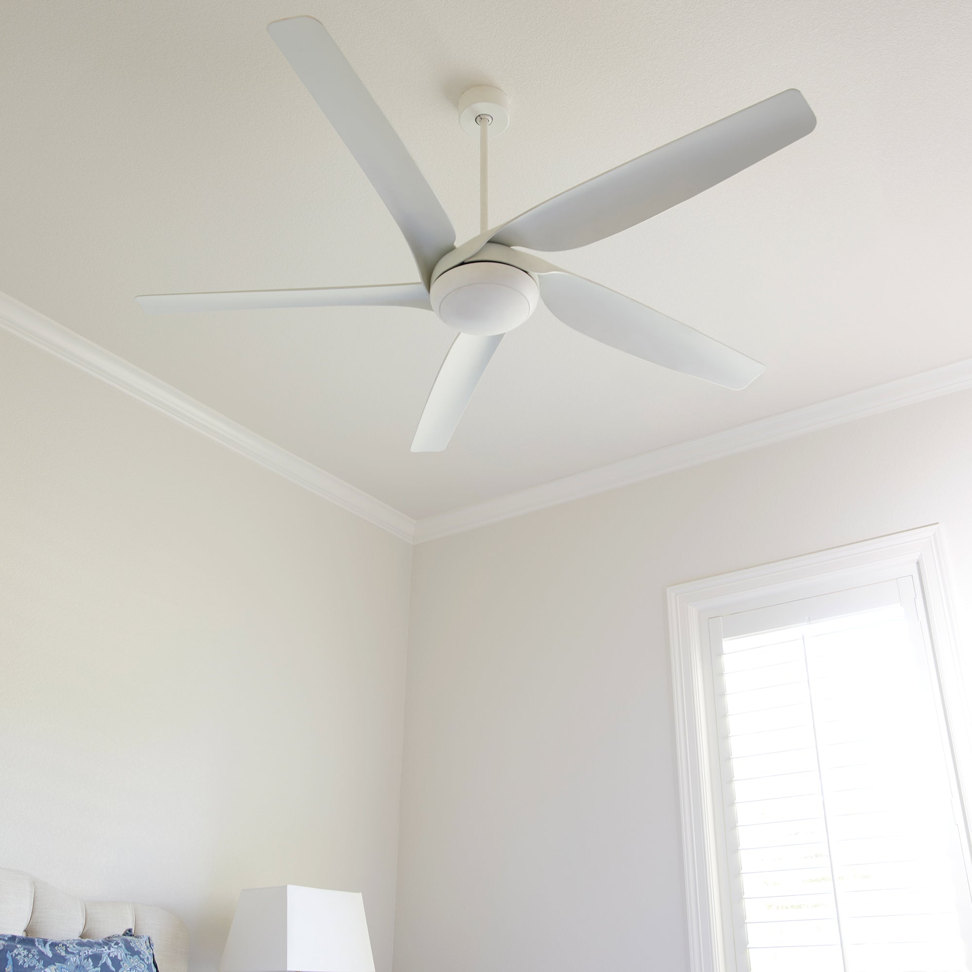 Quorum Fury 41655-8 Ceiling Fan - Studio White