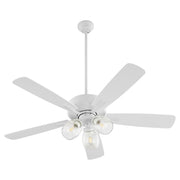 Quorum 4525-0308 Ceiling Fan, UL Dry Rated, Studio White