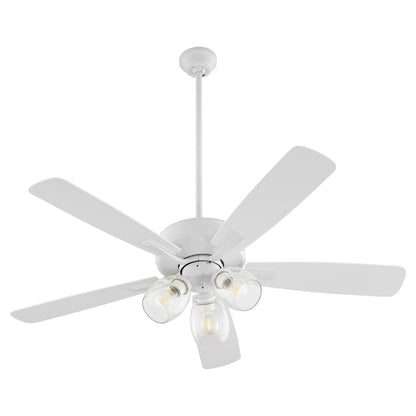 Quorum 4525-0308 Ceiling Fan, UL Dry Rated, Studio White