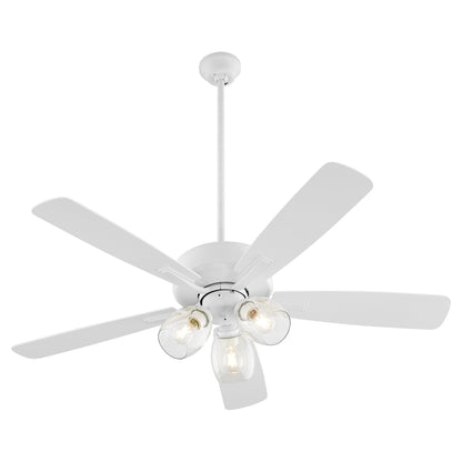 Quorum 4525-0308 Ceiling Fan, UL Dry Rated, Studio White