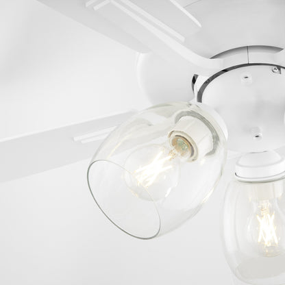 Quorum 4525-0308 Ceiling Fan, UL Dry Rated, Studio White