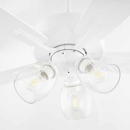 Quorum 4525-0308 Ceiling Fan, UL Dry Rated, Studio White