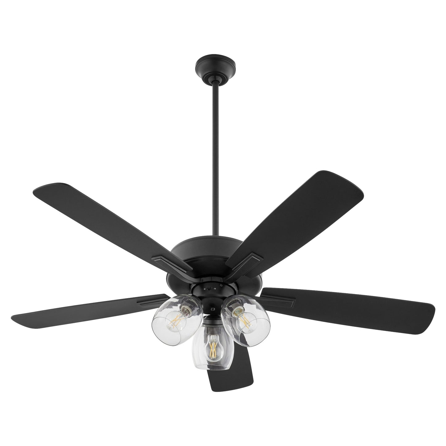 Quorum 4525-03159 Ceiling Fan, UL Dry Rated, Matte Black