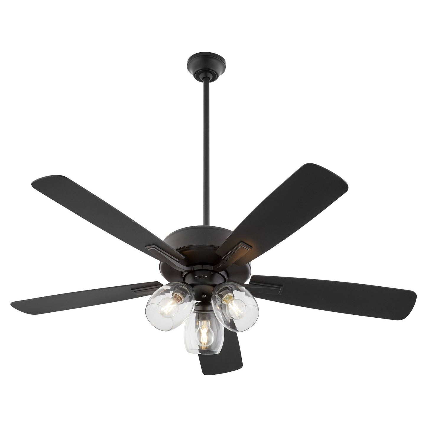 Quorum 4525-03159 Ceiling Fan, UL Dry Rated, Matte Black