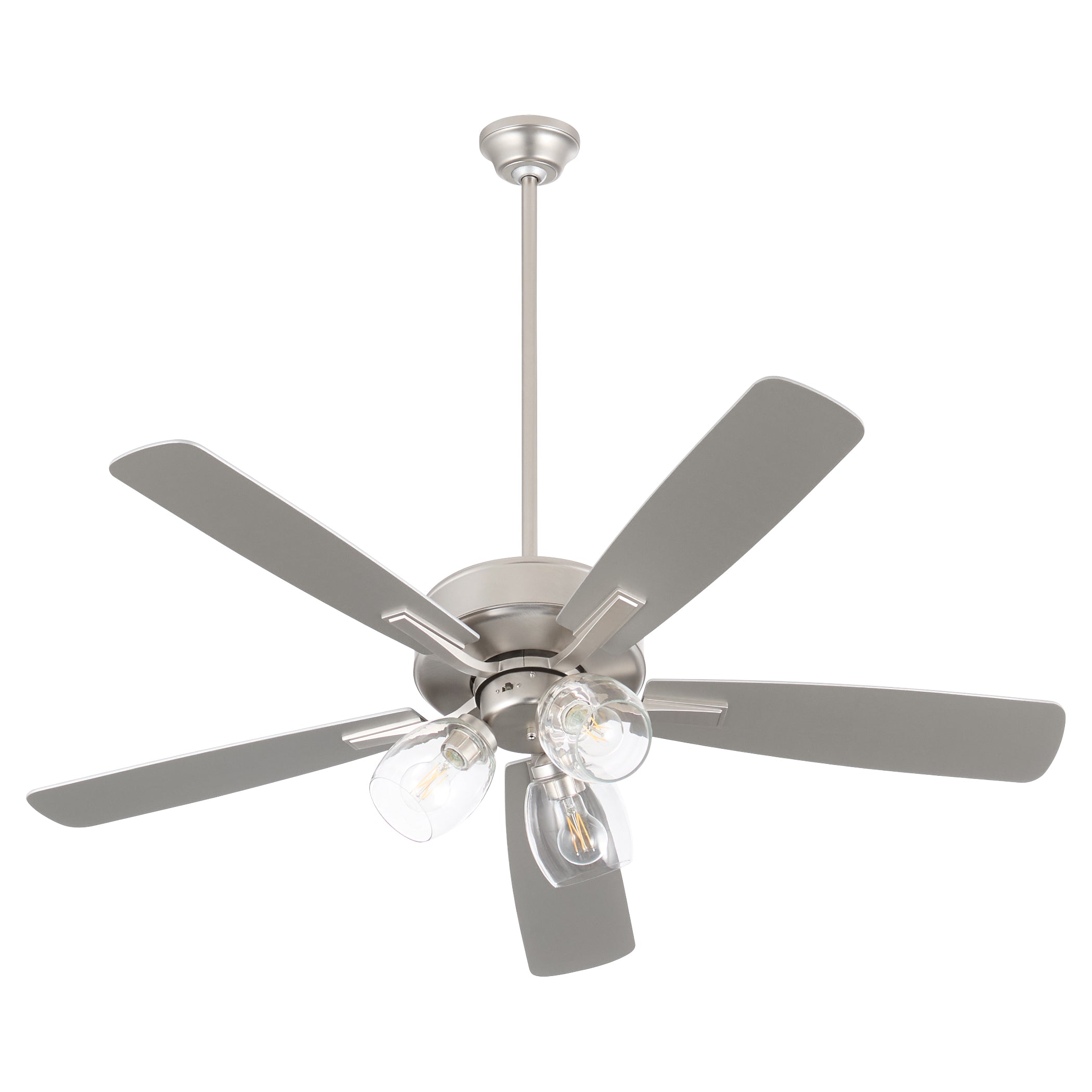 Quorum Ovation 4525-03165 Ceiling Fan, UL Dry Rated, Satin Nickel