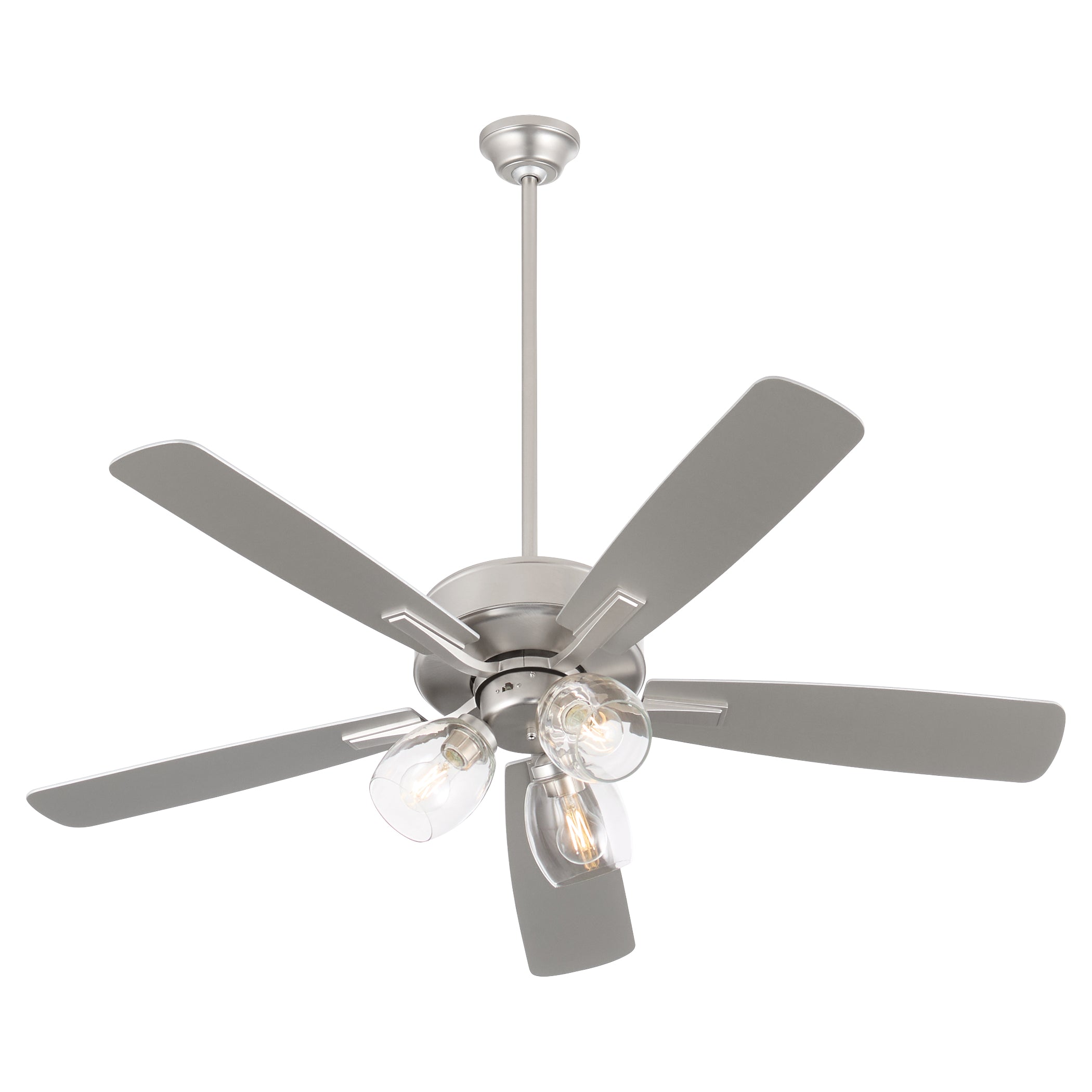 Quorum Ovation 4525-03165 Ceiling Fan, UL Dry Rated, Satin Nickel