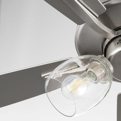 Quorum Ovation 4525-03165 Ceiling Fan, UL Dry Rated, Satin Nickel