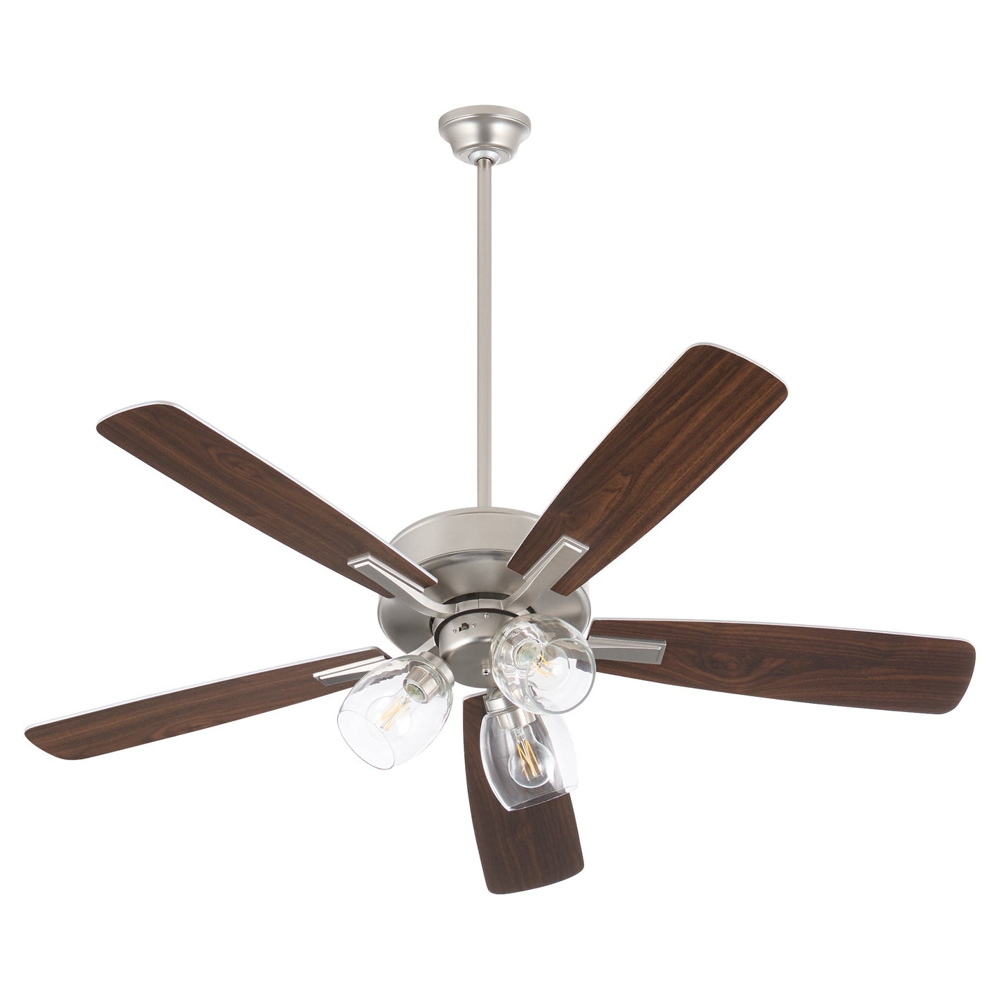 Quorum Ovation 4525-03165 Ceiling Fan, UL Dry Rated, Satin Nickel