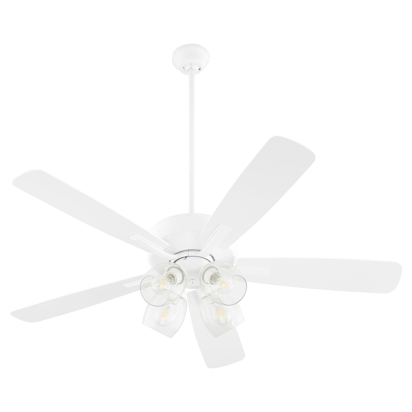 Quorum Ovation 4525-0408 Ceiling Fan, UL Dry Rated, Studio White