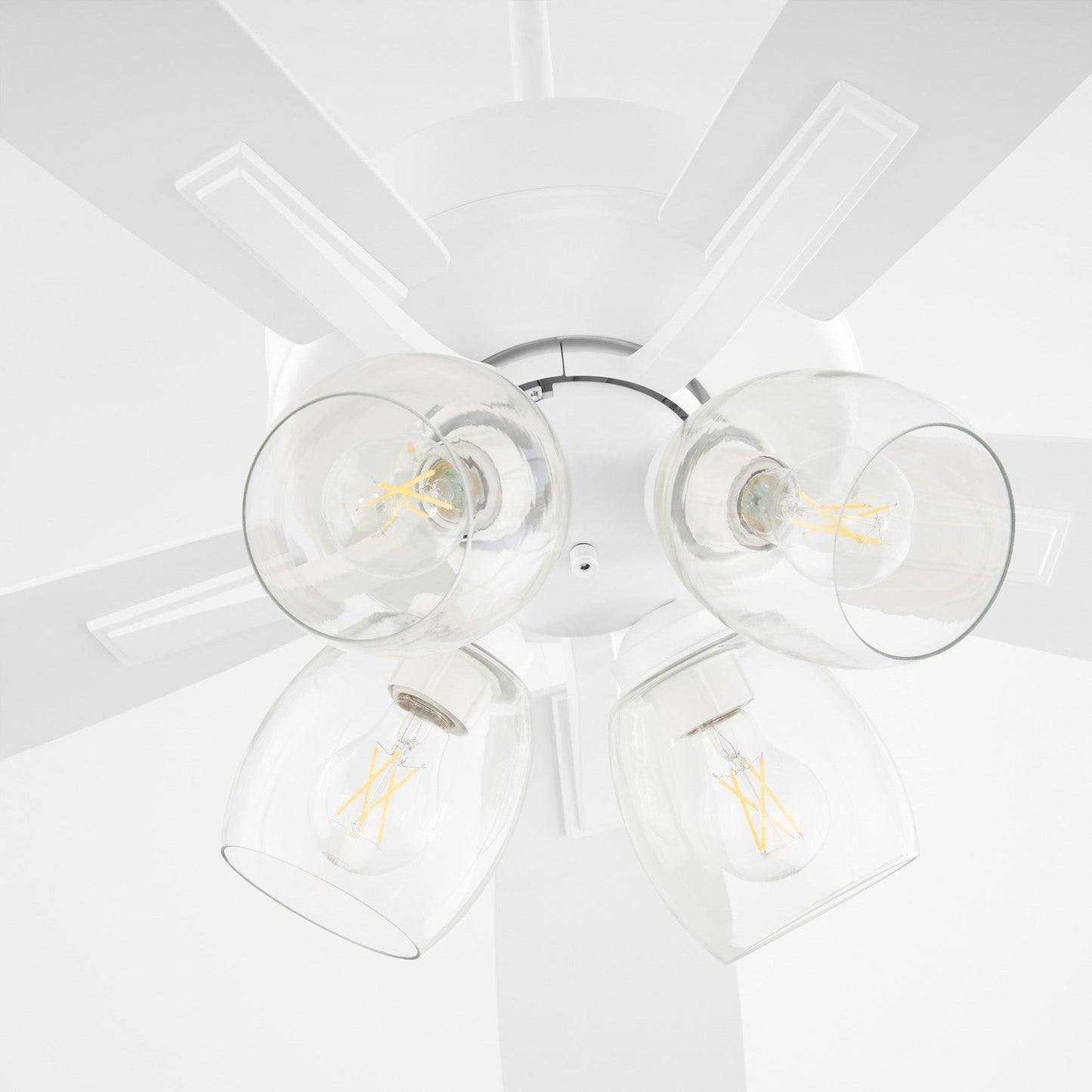 Quorum Ovation 4525-0408 Ceiling Fan, UL Dry Rated, Studio White