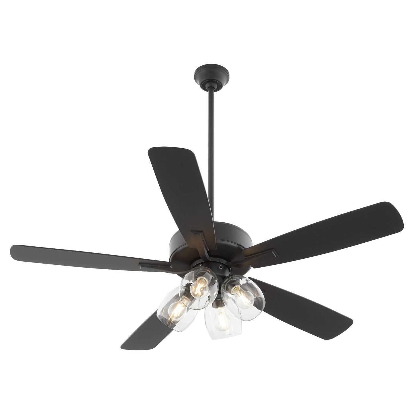 Quorum Ovation 4525-04159 Ceiling Fan, UL Dry Rated, Matte Black