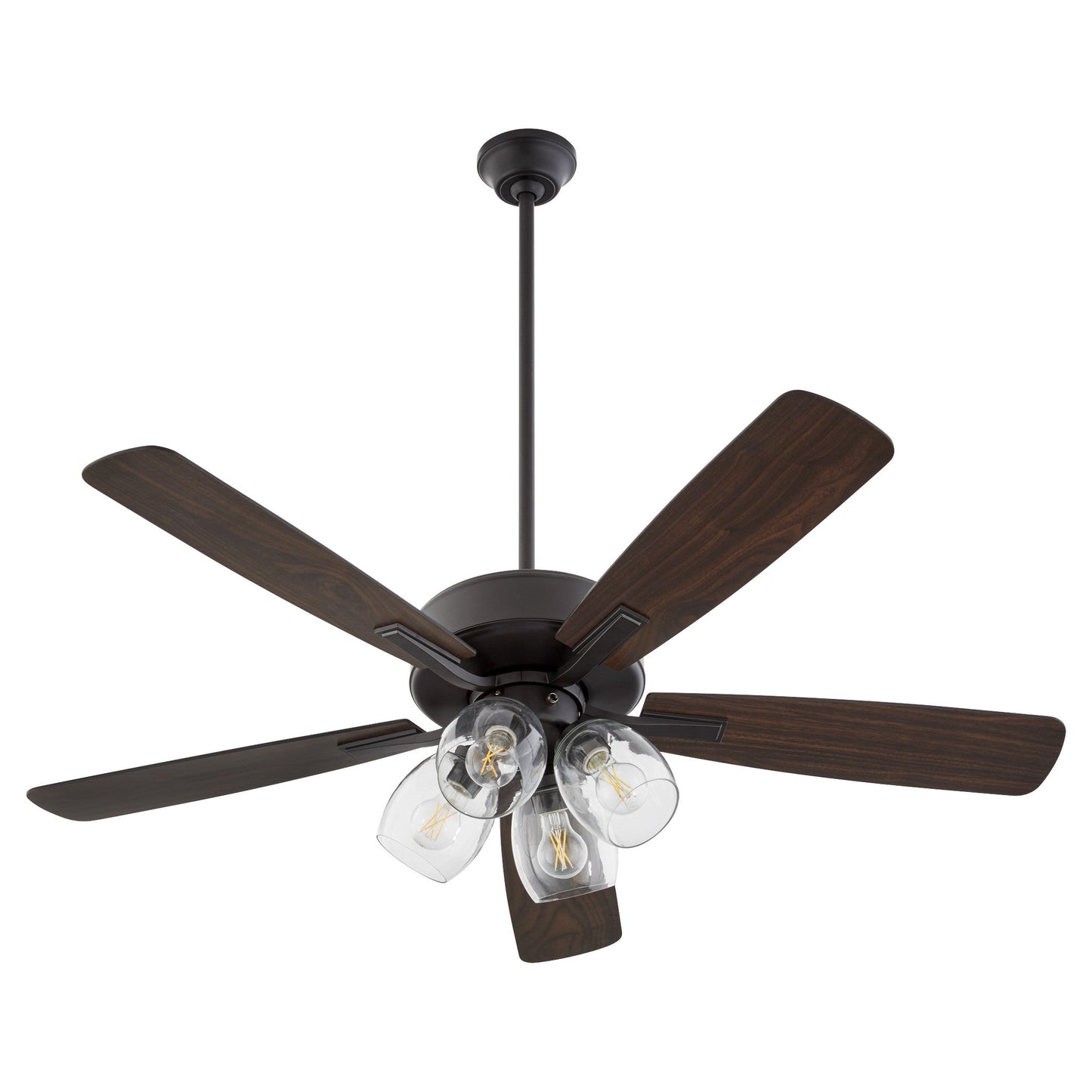 Quorum Ovation 4525-04159 Ceiling Fan, UL Dry Rated, Matte Black