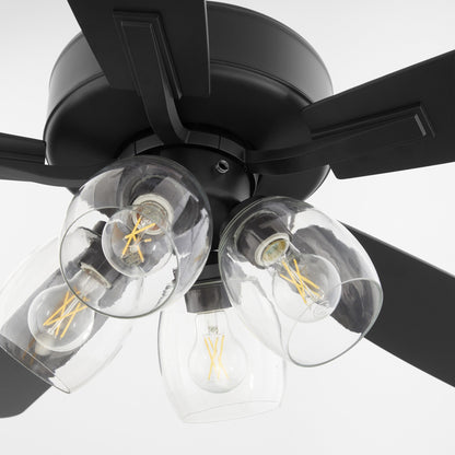 Quorum Ovation 4525-04159 Ceiling Fan, UL Dry Rated, Matte Black