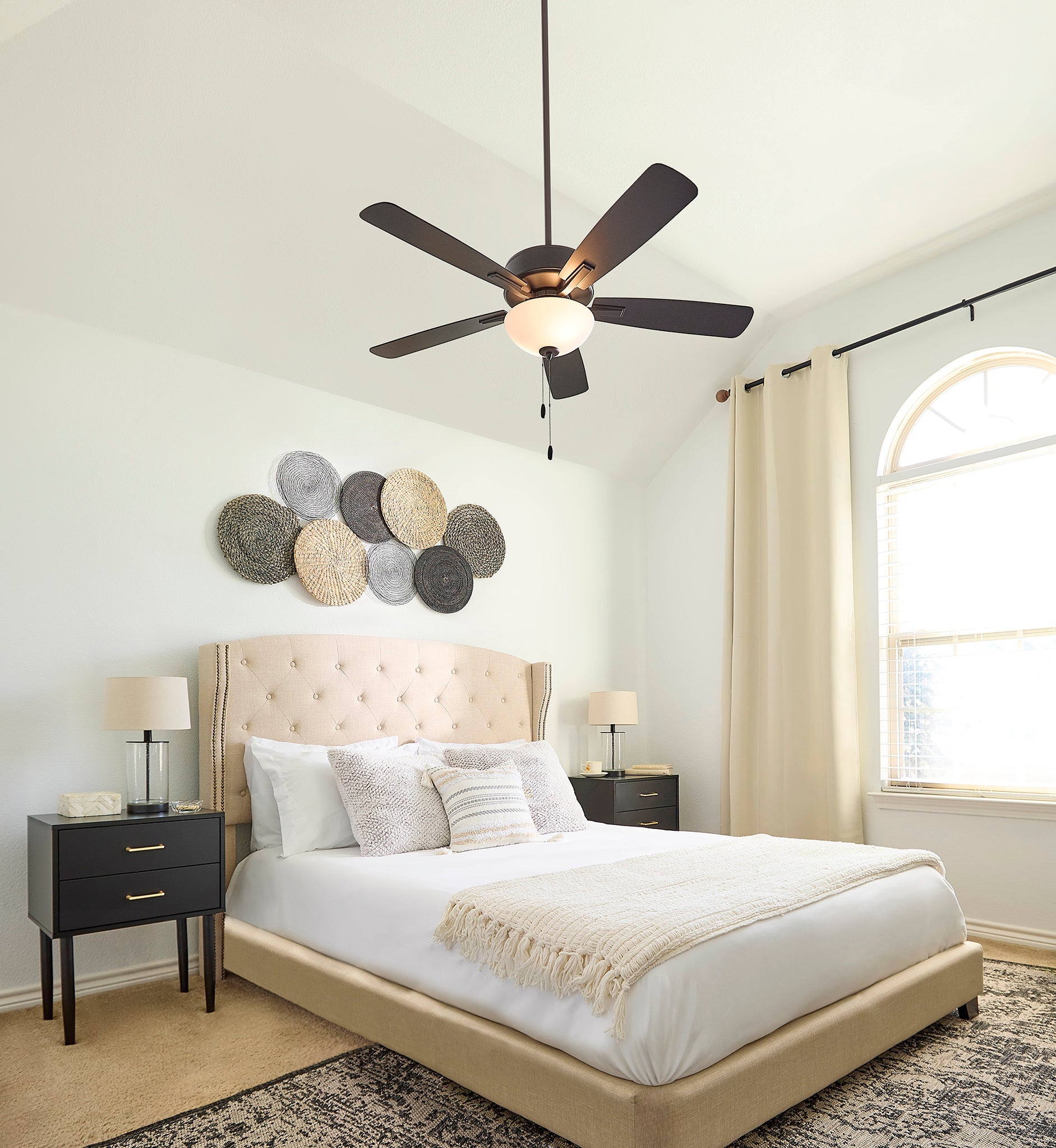 Quorum Ovation 4525-259 Ceiling Fan - Matte Black