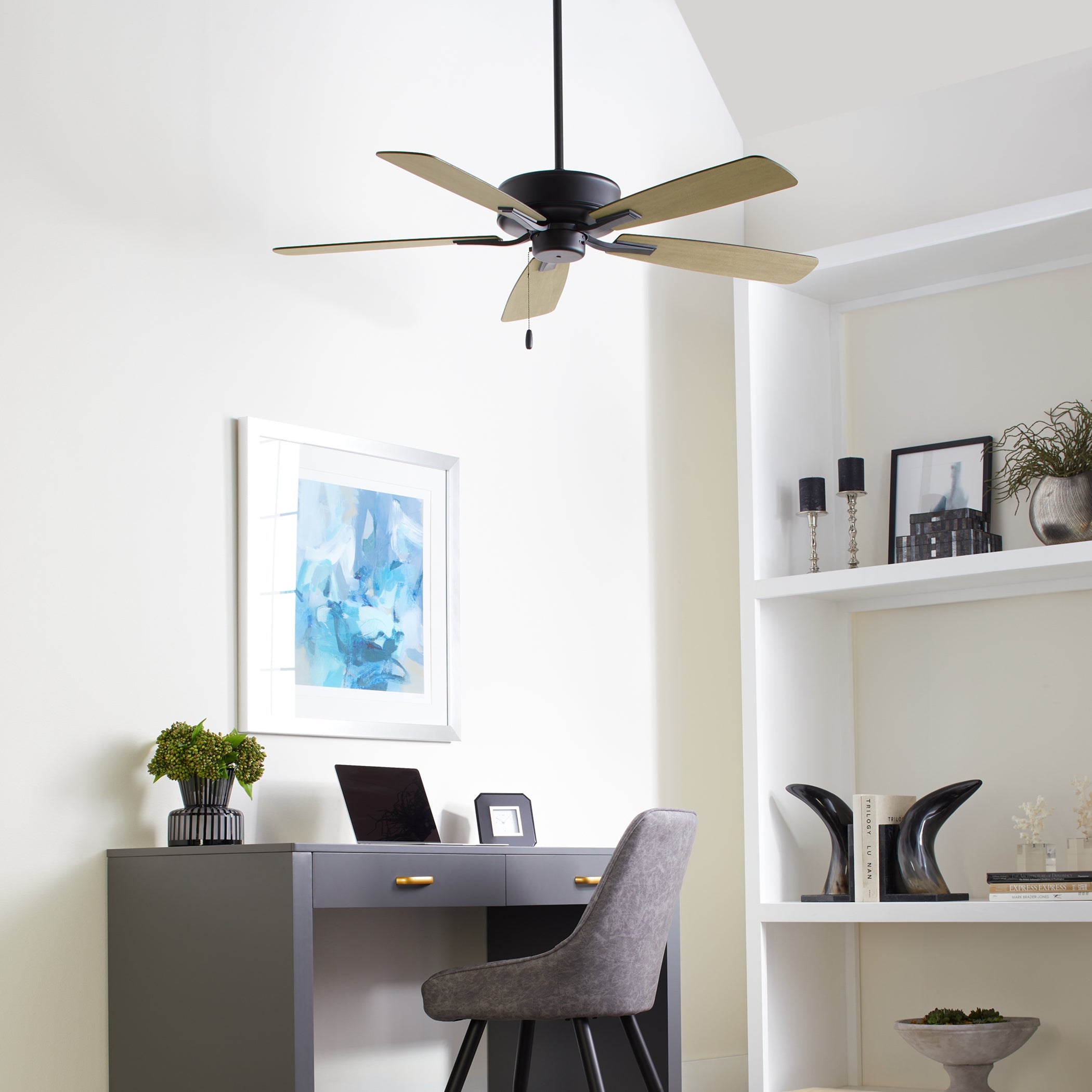 Quorum Ovation 4525-59 Ceiling Fan - Matte Black